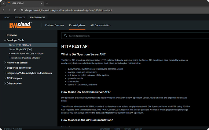 HTTP Server API