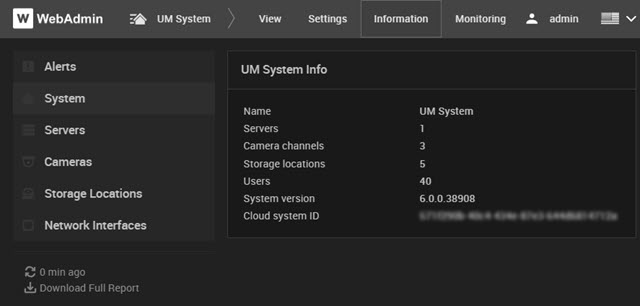 webadmin interface